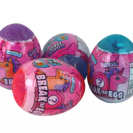 Magijos besilaužantis vienaragio kiaušinis lukšte 4 spalvų 6 cm