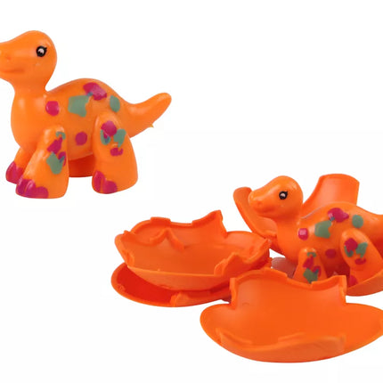 Stebuklingas trūkinėjantis kiaušinis su dinozauru lukšte, 4 spalvos, 6 cm