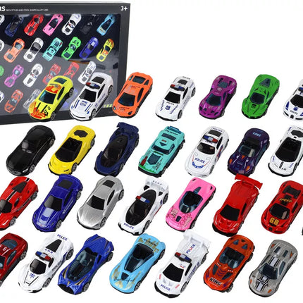 Aliumininių spyruoklių rinkinys dėžutėje po 30 vienetų, skirtas policijos sportiniams automobiliams