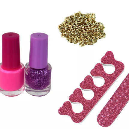 Makiažo rinkinys vaikams, nagų lakas, akių šešėliai