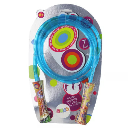 Mėlynas švytintis šokdynės sporto rinkinys 2,1 m