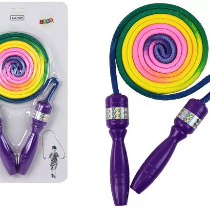 Vaivorykštės spalvų šokdynė Violetinės rankos Judesių motorikos koordinacija