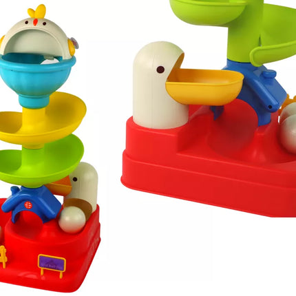 Sensorinis žaislas krentančio kamuoliuko kiaušinio vištienos čiuožykla