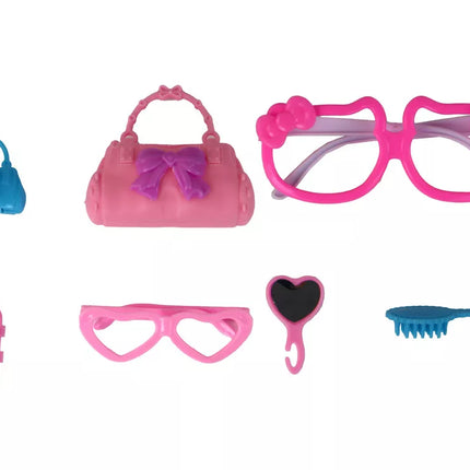 Lėlių rinkinys su paspirtukais ir priedais