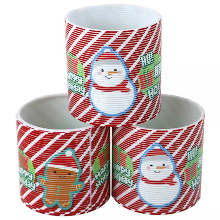 Ikoniška pavasario balta ir raudona kalėdinė tema, atpalaiduojanti, 6 cm