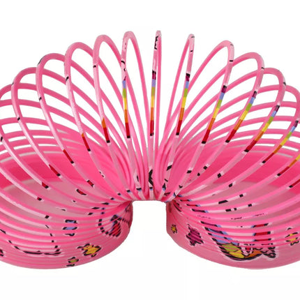 Ikoninis šviesiai rožinis vienaragis, atpalaiduojantis spyruoklinis žaislas, 6 cm