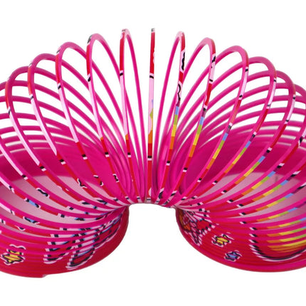 Ikoninis rožinis vienaragis, atpalaiduojantis spyruoklinis žaislas, 6 cm