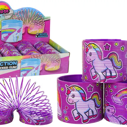 Ikoninis violetinis vienaragis, atpalaiduojantis spyruoklė, 6 cm