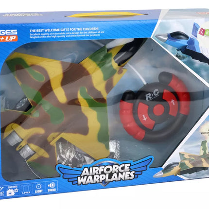 Nuotoliniu būdu valdomas RC naikintuvas karinis lėktuvas Moro