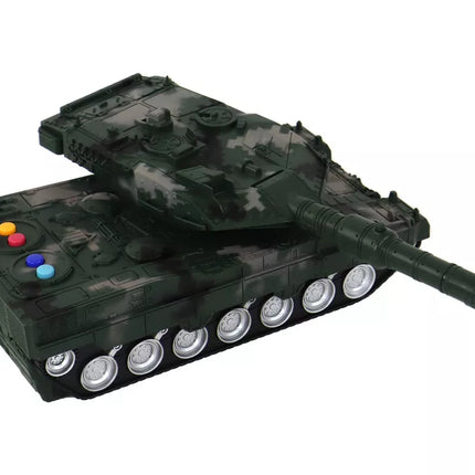 Nuotoliniu būdu valdomas RC tankas 27 MHz, žalias