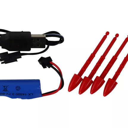 Nuotoliniu būdu valdomas RC tankas 27 MHz, žalias