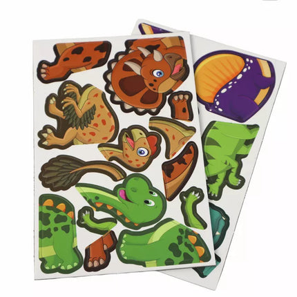 Edukacinis magnetinis dėlionių rinkinys dinozaurų tema