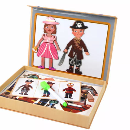 Magnetinis dėlionės rinkinys su animacinių filmų personažais