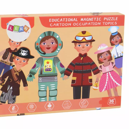 Magnetinis dėlionės rinkinys su animacinių filmų personažais