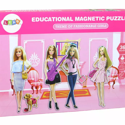 Edukacinis magnetinis dėlionės rinkinys „Lėlės tema“