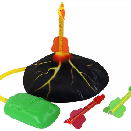 Ugnikalnio raketų paleidimo dinozaurų žaidimas namuose ir kieme