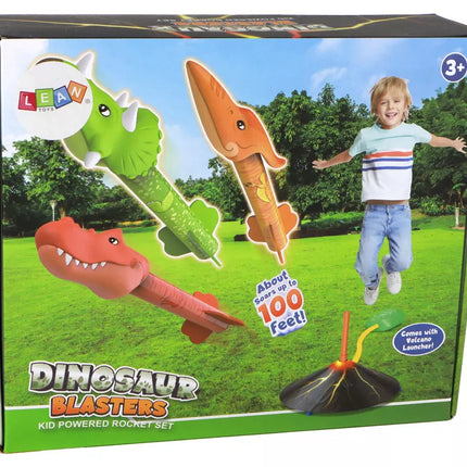 Ugnikalnio raketų paleidimo dinozaurų žaidimas namuose ir kieme