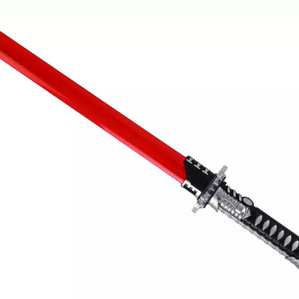 Švytintis samurajų raudonas kardo mūšio ginklas