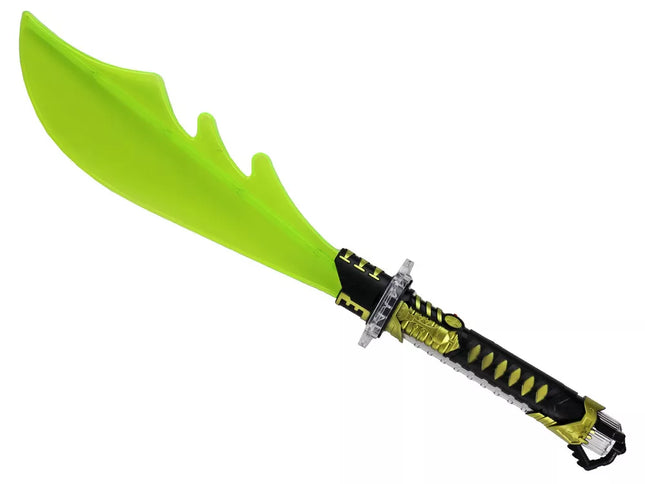 Švytinti geltona mačetė – kovos ginklas