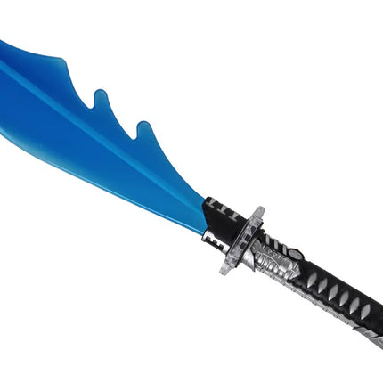 Švytintis mėlynas kovinis mačetės ginklas