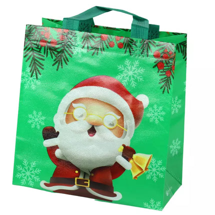 Kalėdų Senelio dovanų maišelis žalias 23 cm x 21,5 cm x 11 cm