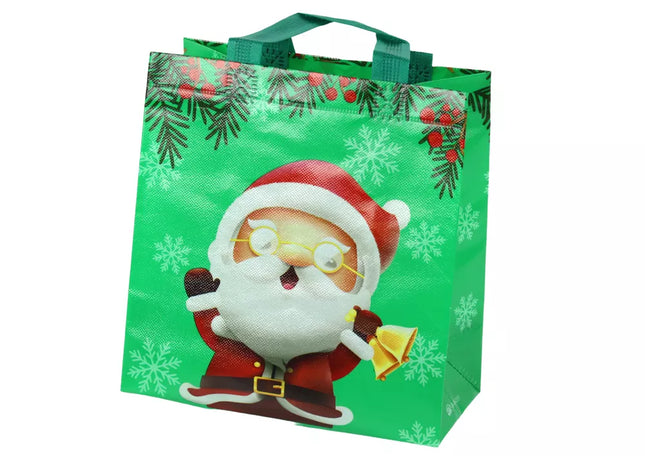 Kalėdų Senelio dovanų maišelis žalias 23 cm x 21,5 cm x 11 cm