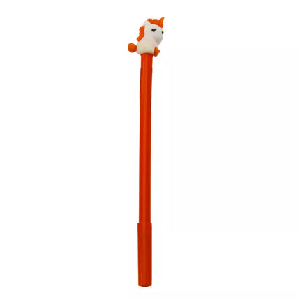 Vienaragis, juodas tušinukas su dangteliu, papildomas šratinukas, violetinė oranžinė spalvos, 0,5 mm