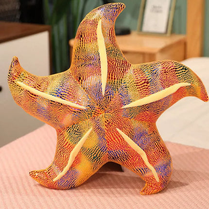 Minkštas žaislas talismanas jūrų žvaigždė geltona pagalvėlė 20 cm