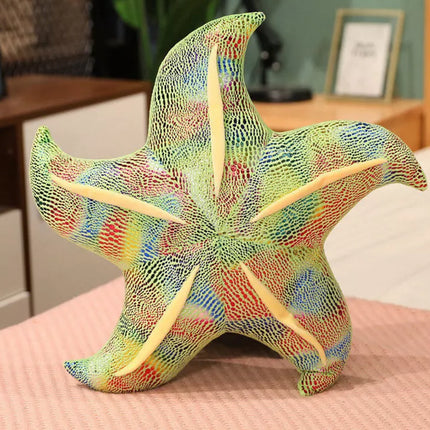 Maskotas pliušinė žvaigždė, žalia pagalvė, 45 cm