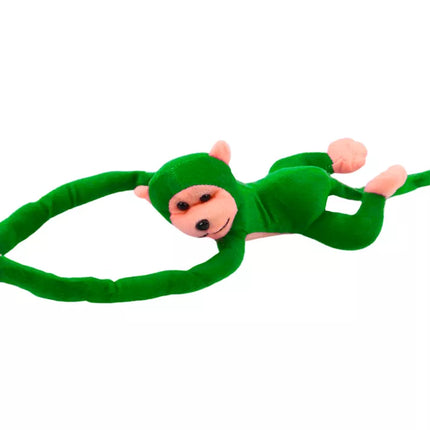 Pliušinė beždžionė-simbolis su garsu, žalia, 60 cm