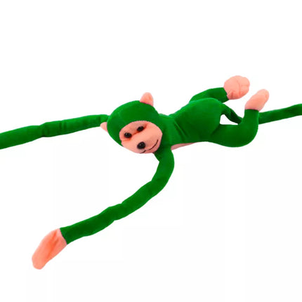 Pliušinė beždžionė-simbolis su garsu, žalia, 60 cm