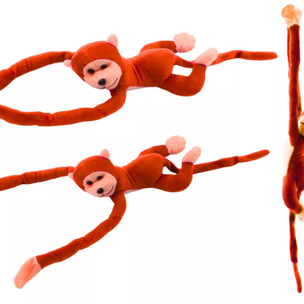 Pliušinė beždžionė-simbolis su garsu, oranžinė, 60 cm