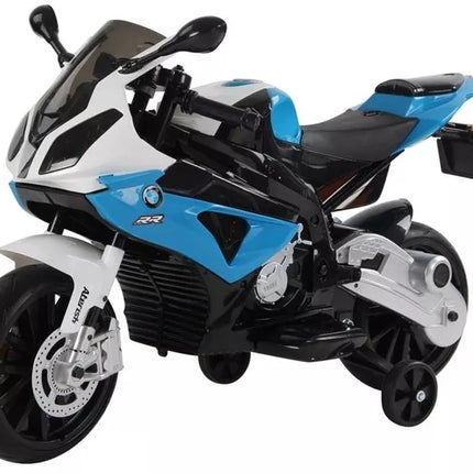 BMW S1000RR mėlynas - elektrinis motociklas vaikams