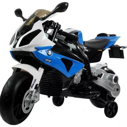 BMW S1000RR mėlynas - elektrinis motociklas vaikams