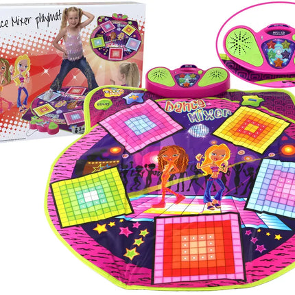 Šokių kilimėlis vaikams, maitinamas baterijomis, su šviesomis ir garsais, skirtas šokiams, 91 cm x 93 cm