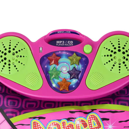 Šokių kilimėlis vaikams, maitinamas baterijomis, su šviesomis ir garsais, skirtas šokiams, 91 cm x 93 cm