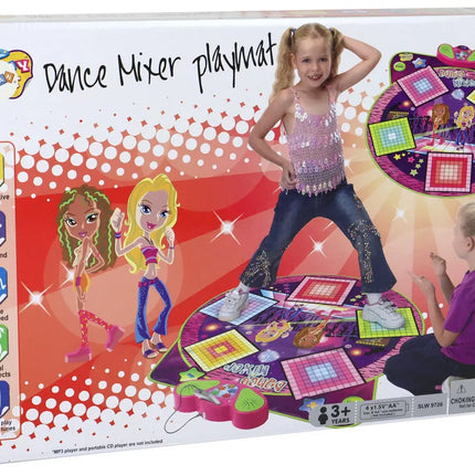 Šokių kilimėlis vaikams, maitinamas baterijomis, su šviesomis ir garsais, skirtas šokiams, 91 cm x 93 cm