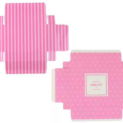 Nagų rinkinys rožiniai nagų galiukai lipdukai deimantai