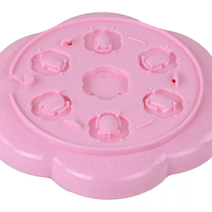 Nagų rinkinys rožiniai nagų galiukai lipdukai deimantai