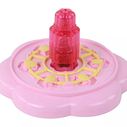 Nagų rinkinys rožiniai nagų galiukai lipdukai deimantai