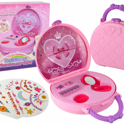 Grožio rinkinio lagaminas su priedais Žiedai tatuiruotės