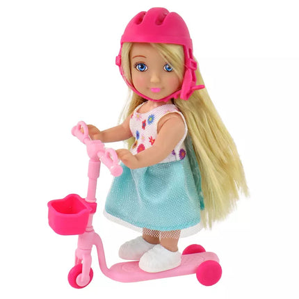Anlily Lėlės vaikams Motina ir dukra Šviesūs plaukai Motoroleris 8 el.