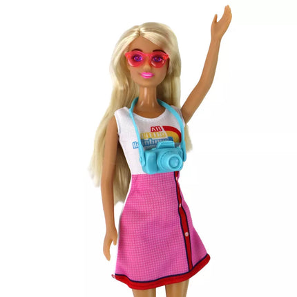 Anlily Lėlės vaikams Motina ir dukra Šviesūs plaukai Motoroleris 8 el.