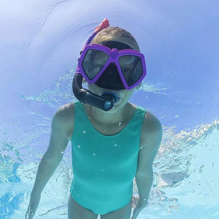 Nardymo rinkinys (kaukė su vamzdeliu), rožinis, 24070