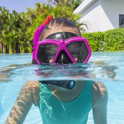 Nardymo rinkinys (kaukė su vamzdeliu), rožinis, 24070