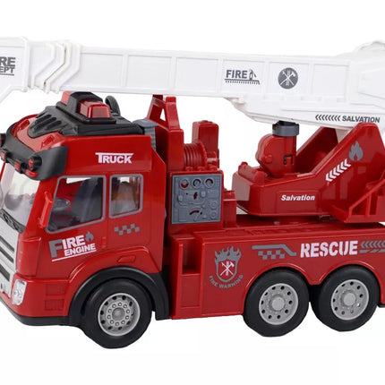 Gaisrinė tarnyba su krano nuotolinio valdymo modeliu