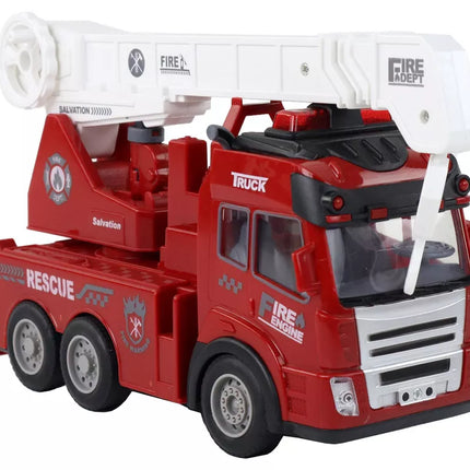 Gaisrinė tarnyba su krano nuotolinio valdymo modeliu