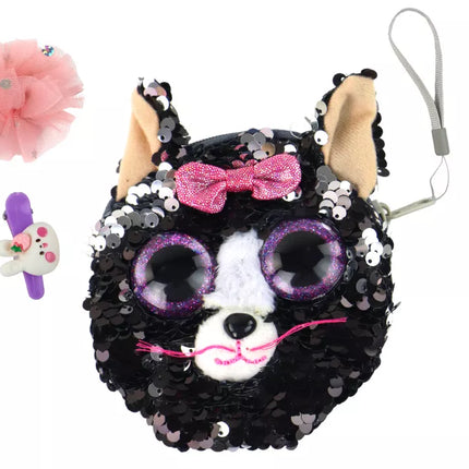 Rankogėlių ir piniginės rinkinys mergaitėms Kitty piniginė 4 vnt.