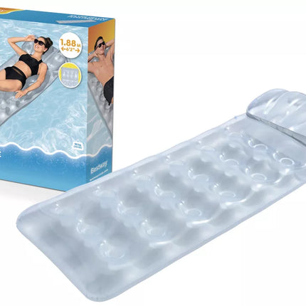 Pripučiamas plaukimo čiužinys pilkas 188 x 71 cm Bestway 43024