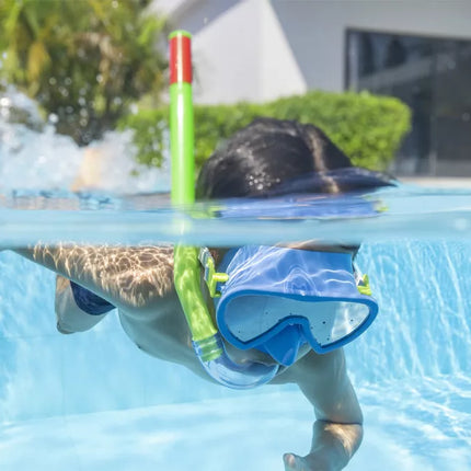 Žalias ir mėlynas nardymo kaukė su vamzdeliu Bestway 24036